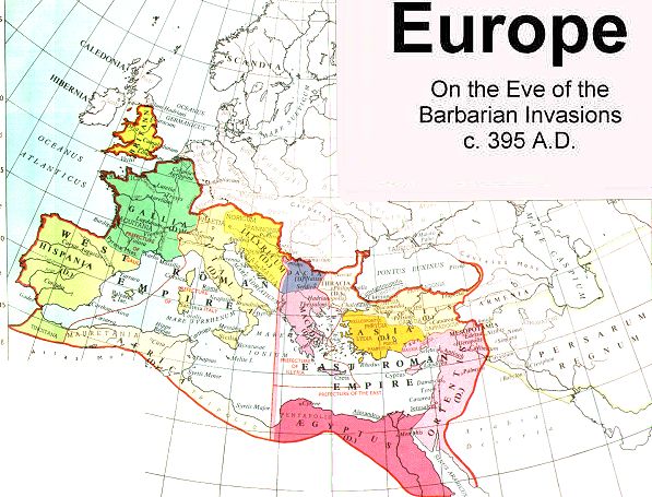 Europe c. 395 C. E.