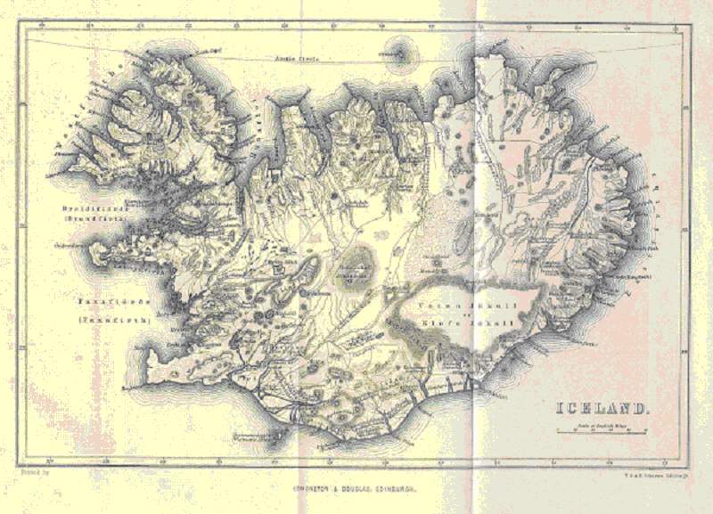 Map of Iceland