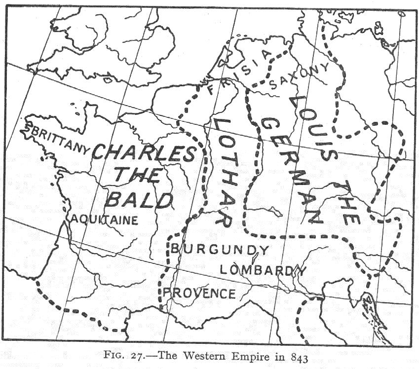 The Western Empire in 843