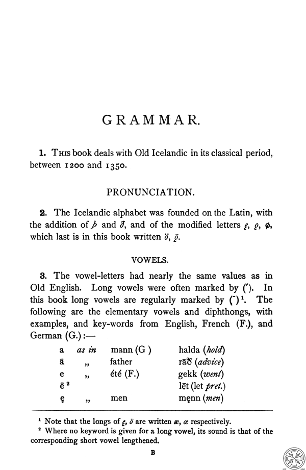 An Icelandic Primer