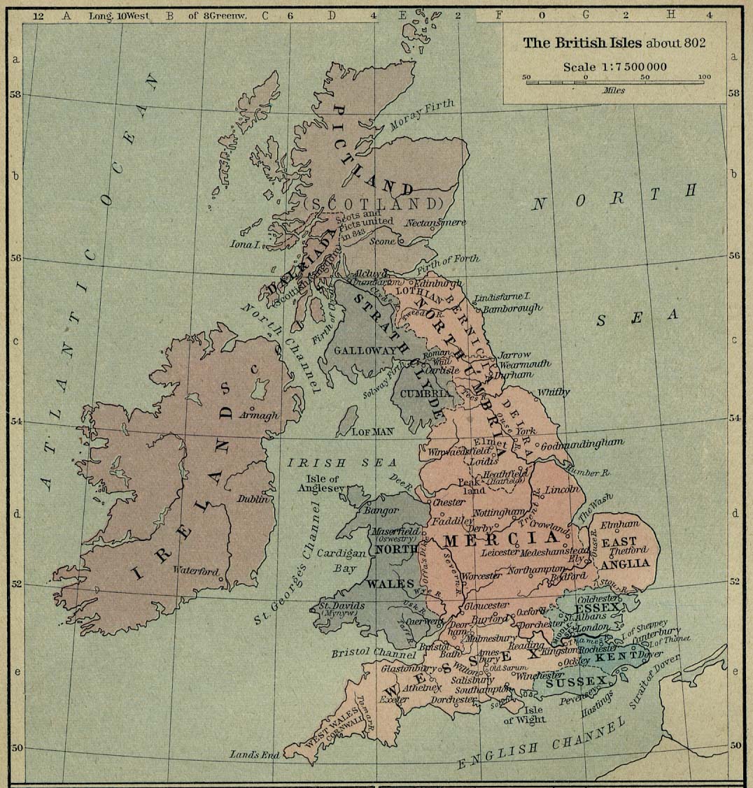 The British Isles c. 802 C. E.