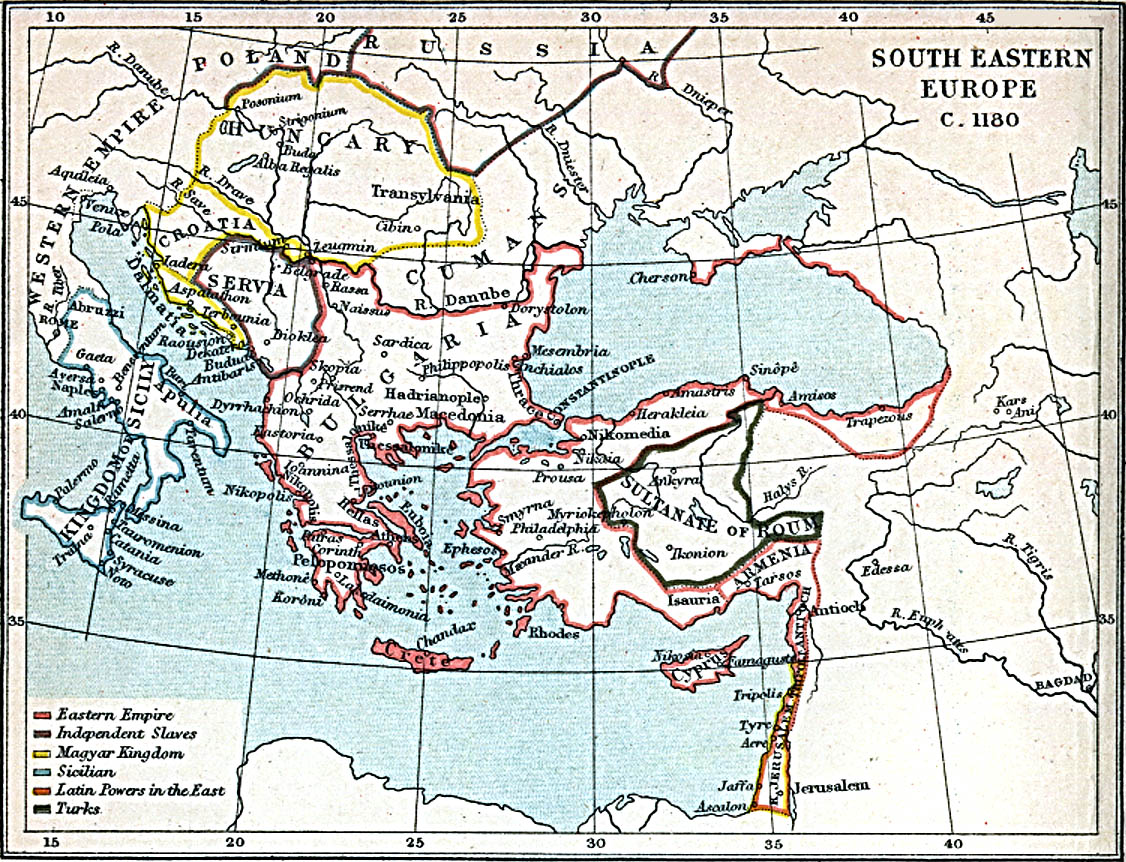 S.E. Europe c. 1180 C. E.